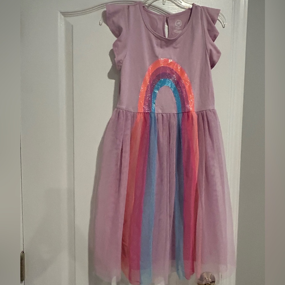 Girls wonder nation rainbow dress xxl